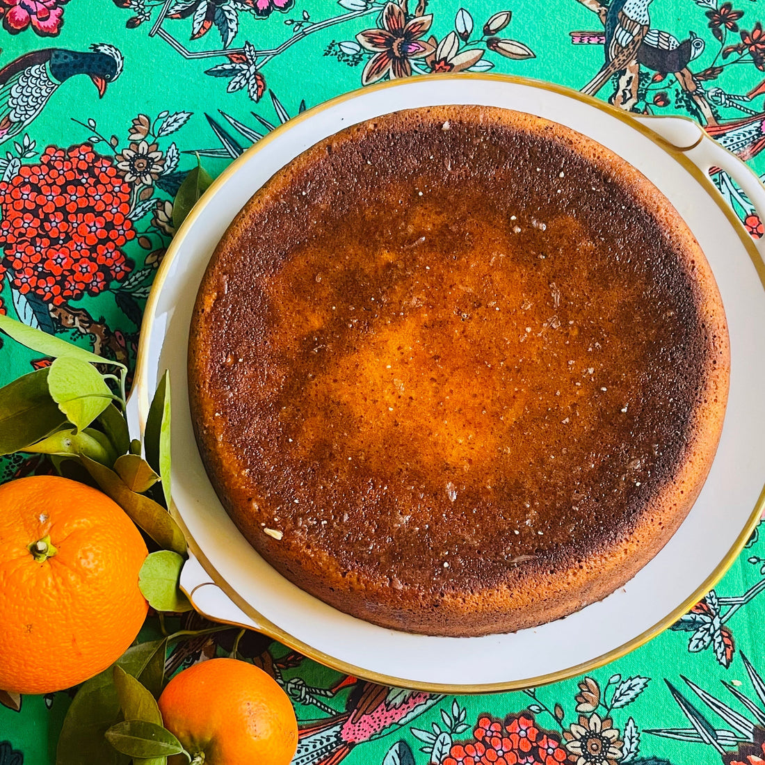 Gâteau aux clémentines et orange pochées (sans beurre ni gluten)