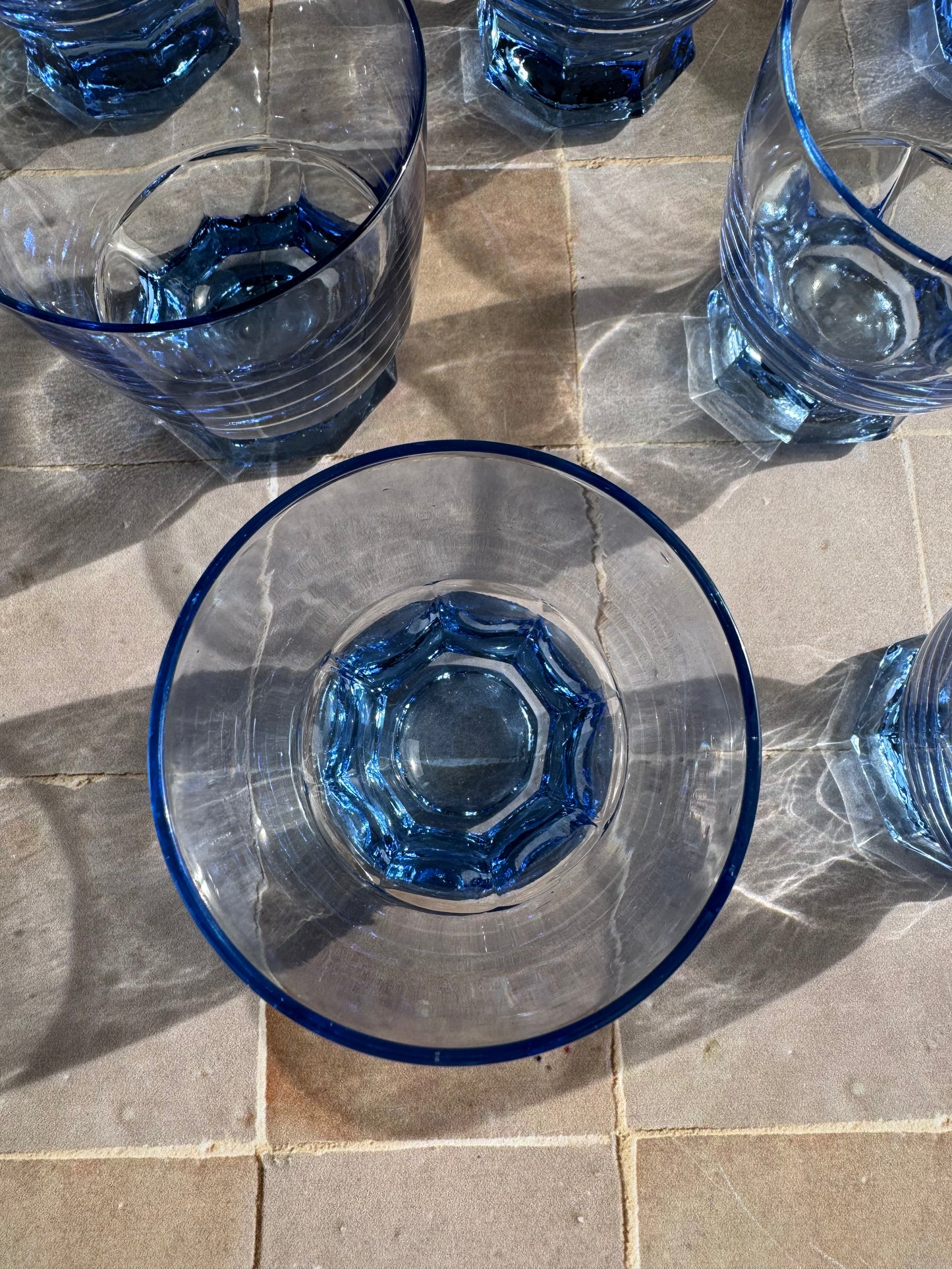 7 verres anciens